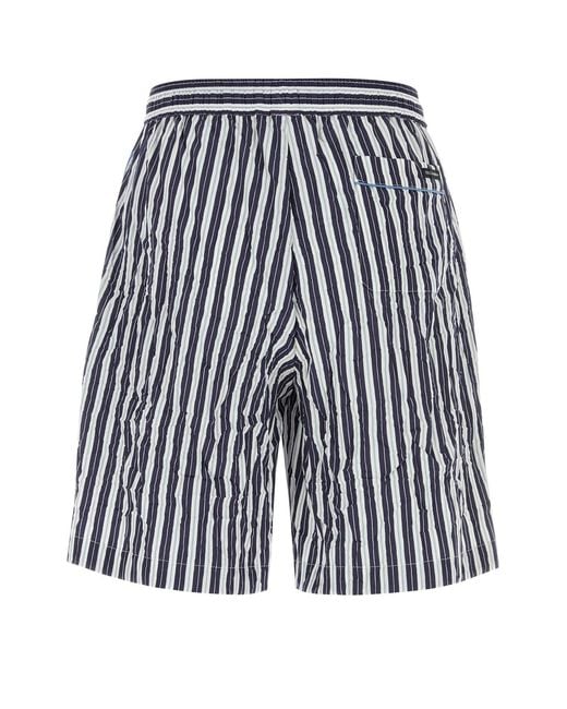 Dolce & Gabbana Multicolor Stripes Shorts for men
