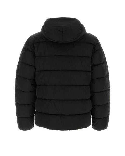 C P Company Black Nylon Down Jacket for men