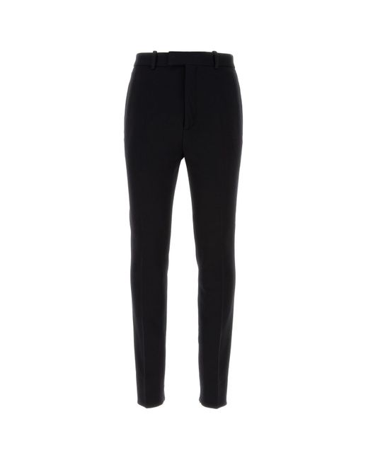 Ferragamo Black Trousers With Tapered Legs for men
