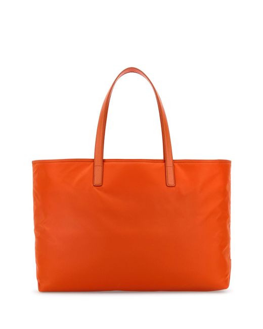 Borsa shopping Re-Edition 1978 grande in Re-Nylon arancione di Prada in Orange