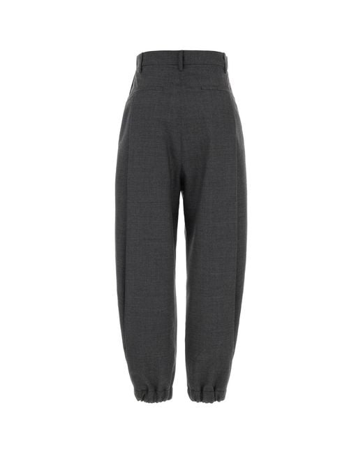 Moschino Black Grey Wool Pant