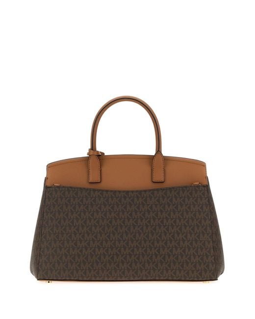 MICHAEL Michael Kors Brown Printed Canvas Hamilton Handbag