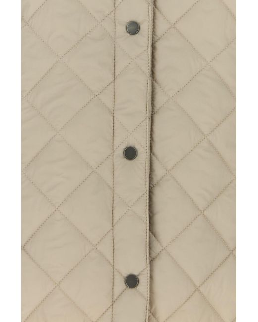 Brunello Cucinelli Natural Sand Nylon Sleeveless Jacket