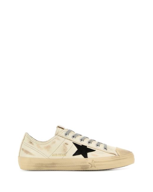 Golden Goose Deluxe Brand White Deluxe Brand Ivory Leather V-Star 2 Sneakers for men