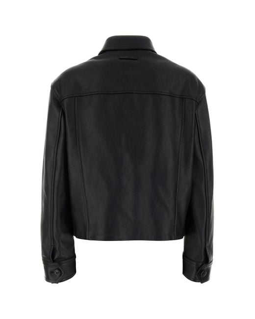 Marni Black Two-tone Leather Jacket