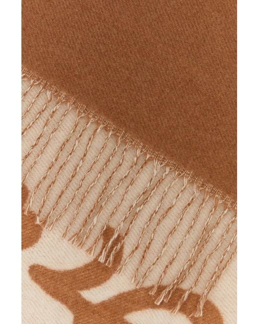 Marc Jacobs Brown Copper Wool Scarf