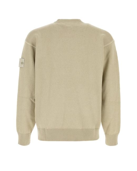 Stone Island Natural Cotton Blend Sweater for men