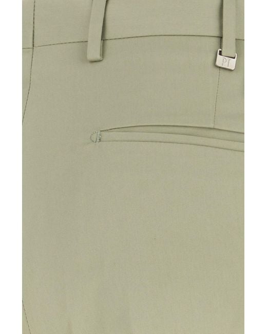 PT Torino Sage Green Stretch Cotton Pant for men