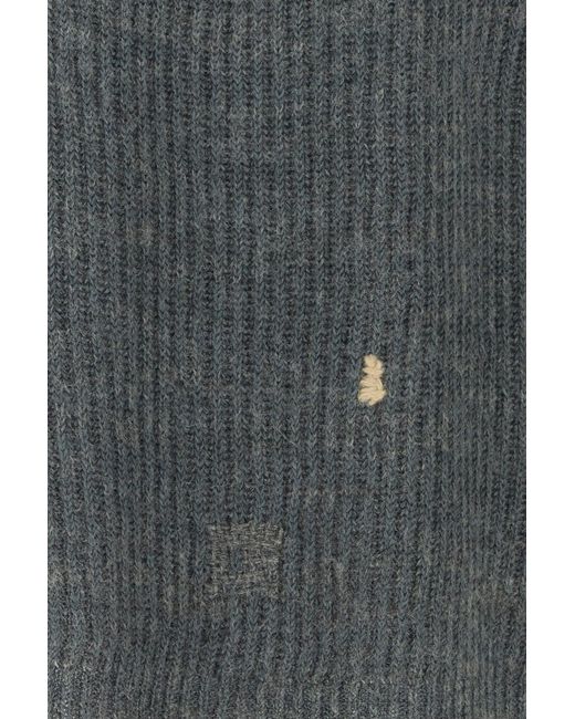 Maison Margiela Gray Grey Wool Blend Sweater for men