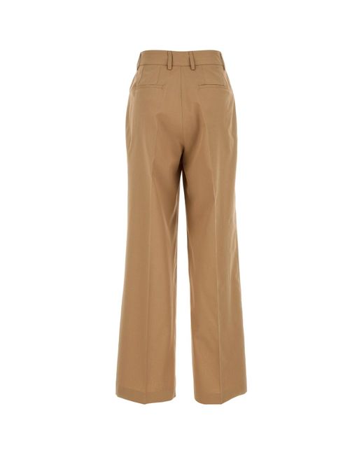 PT Torino Natural Camel Lyocell Blend Palazzo Pant