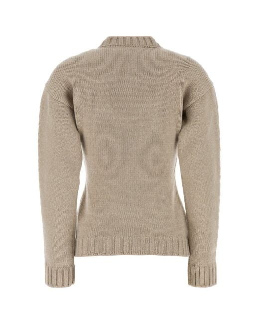 Jil Sander Natural Sand Cashmere Sweater