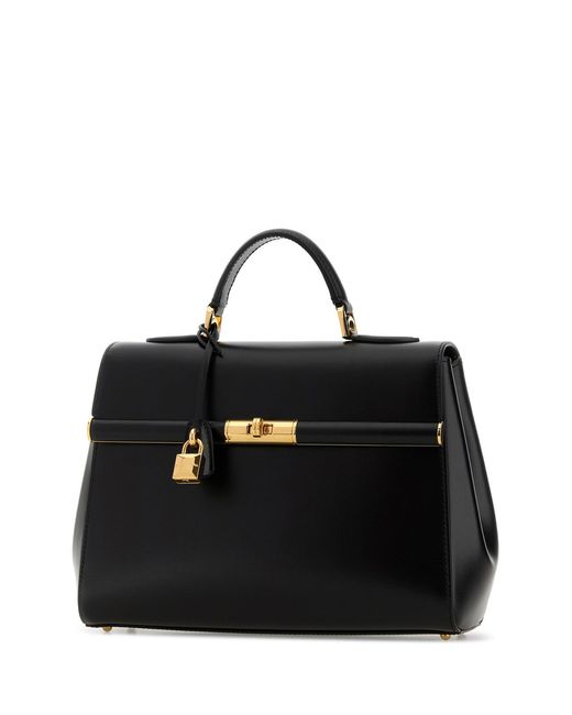 Dolce & Gabbana Black Leather Marlene Handbag