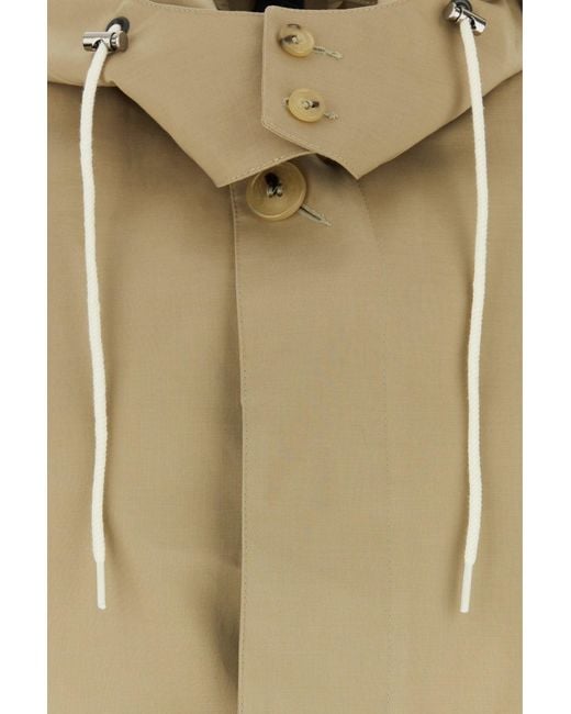 Mackintosh Natural Beige Cotton Cambridge Raincoat for men