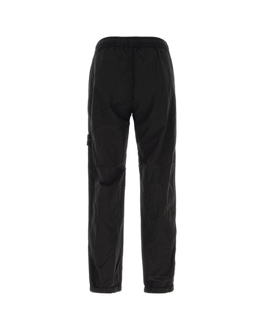 Stone Island Black Nylon Pant for men
