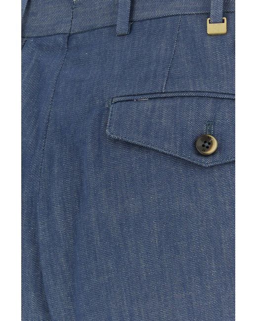PT Torino Ait Force Blue Cotton Style Pant for men