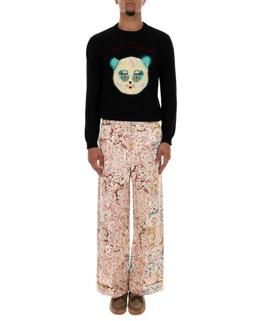 Valentino Garavani Natural Printed Hemp Pant for men