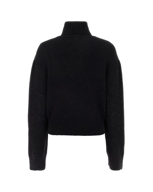 Maglione in misto alpaca nero di Blumarine in Black
