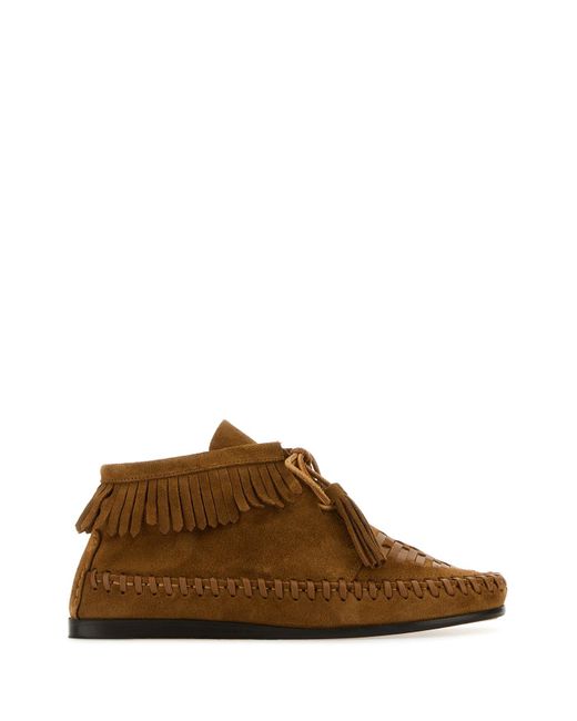 Scarpe stringate Felsa in pelle scamosciata cammello di Isabel Marant in Brown