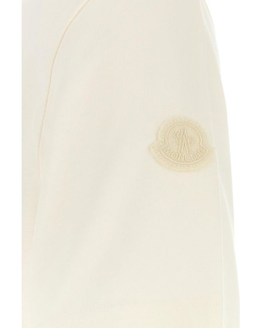 Moncler White Crew Neck T-Shirt for men