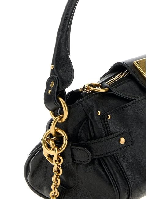 Chloé Black Leather Paddington Shoulder Bag