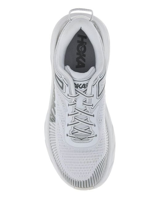 Hoka One One White Two-tone Fabric Bondi 7 Sneakers for men