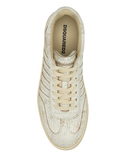 DSquared² White Leather Boxer Sneakers for men