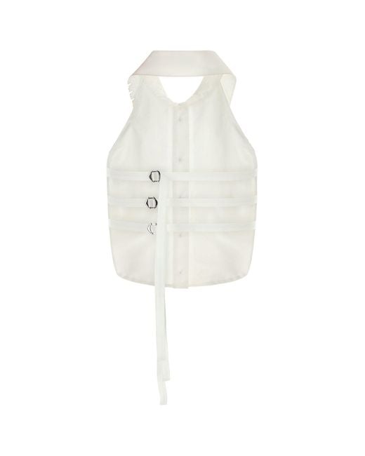 Blumarine White Top Gilet