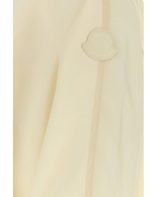 Moncler Natural Cream Wool And Nylon Shirt