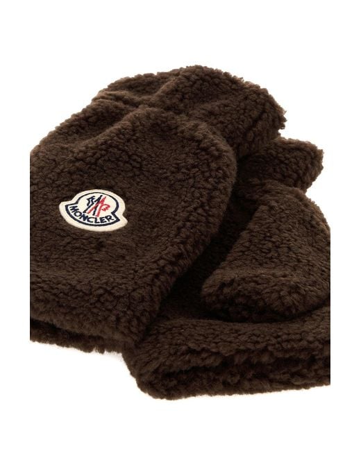 Moncler Black Gloves for men