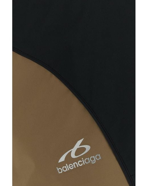Balenciaga Green Biscuit Tech Fabric Shorts