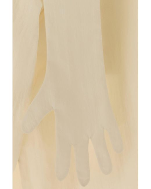 Jean Paul Gaultier Natural Ivory Lyocell Blend Blouse