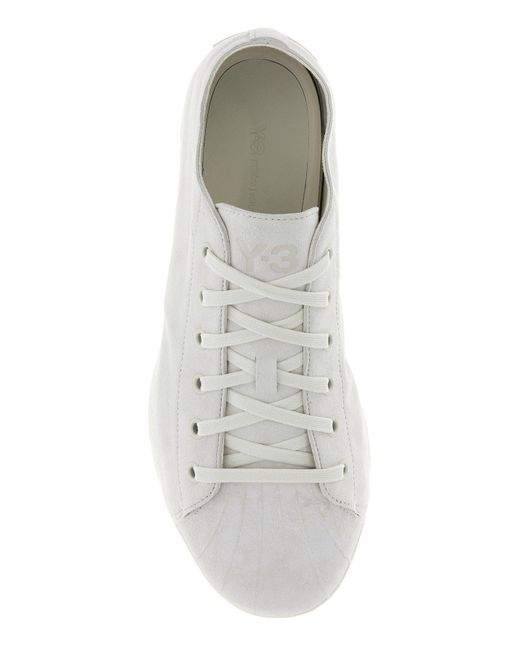 Y-3 White Chalk Suede Y-3 Nizzastar Sneakers for men