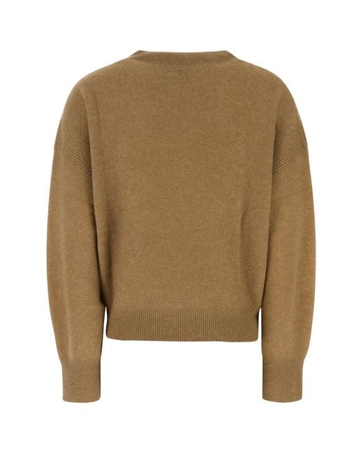 LeKasha Natural Biscuit Cashmere Modena Sweater
