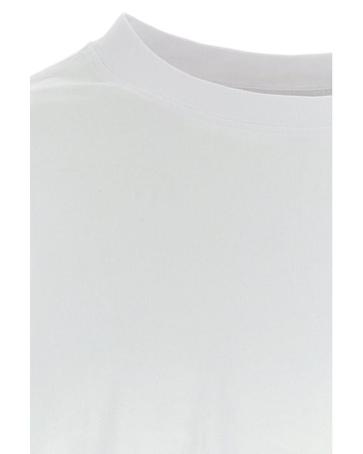 Dries Van Noten White Cotton Oversize Hegland T-shirt for men