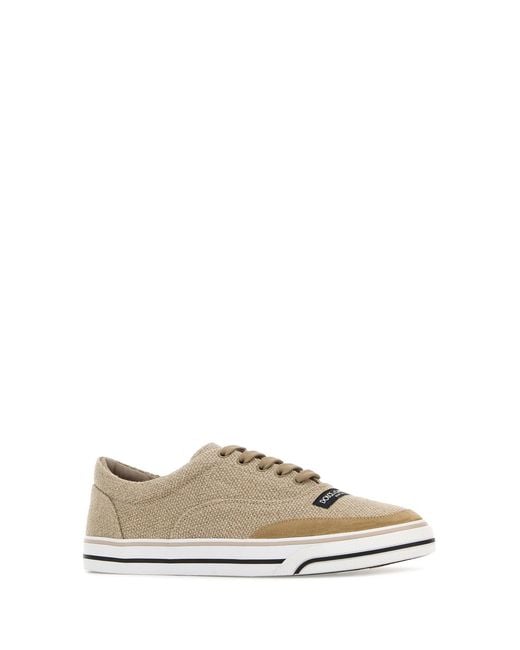 Dolce & Gabbana Natural Lace Up Sneakers for men