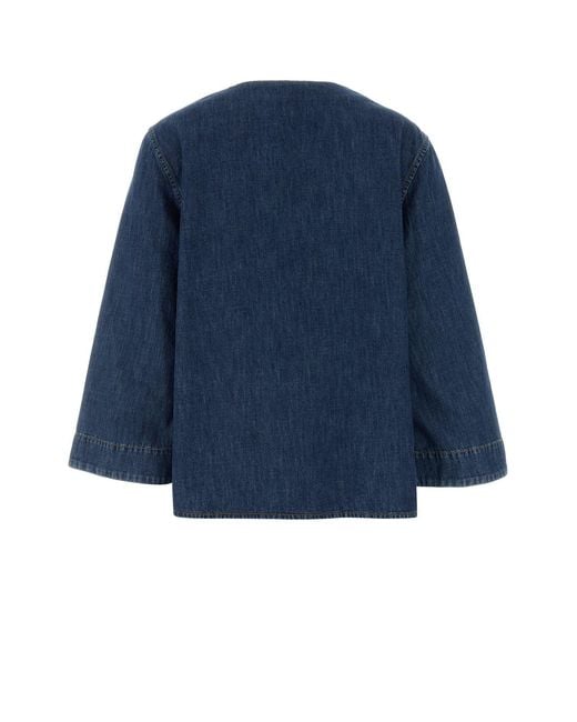 Valentino Garavani Blue Denim Blouse