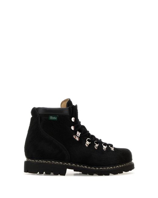 Junya Watanabe Black Solid Lace Up Boots for men