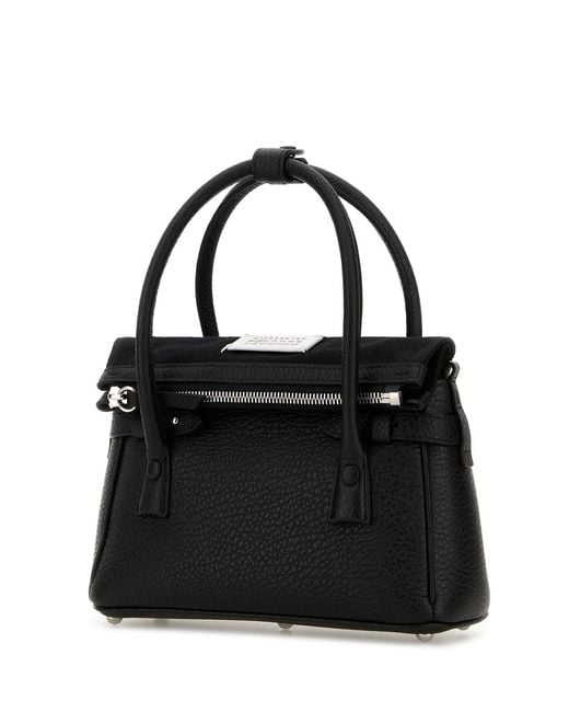 Maison Margiela Black Leather Handbag