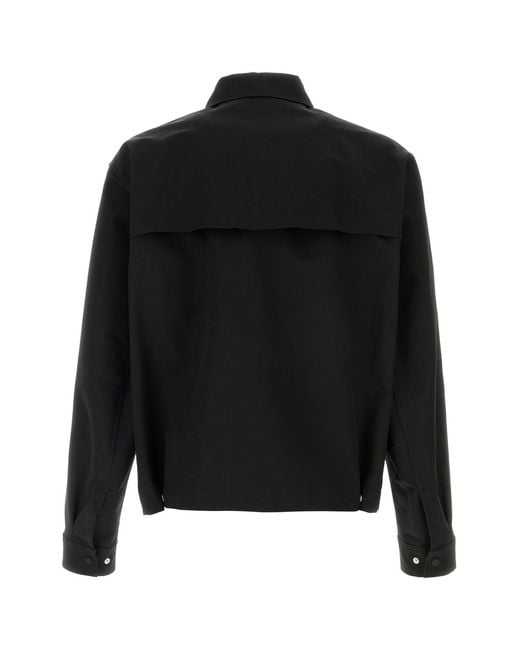 Herno Black Cotton Blend Jacket for men