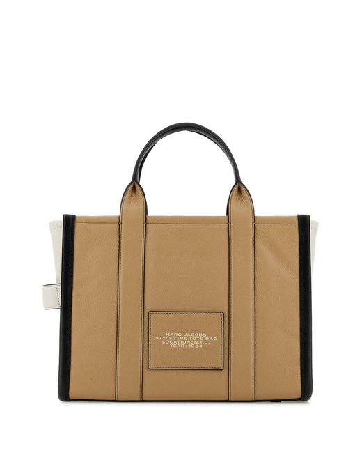 Marc Jacobs Metallic Two-tone Leather Medium The Tote Bag Shopping Bag