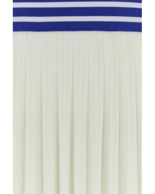 Bode White Piquet Court Mini Skirt