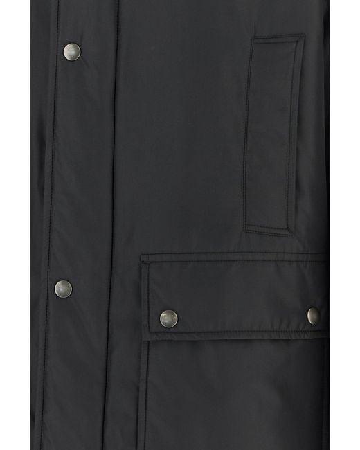 Maison Margiela Black Graphite Polyester Padded Jacket for men