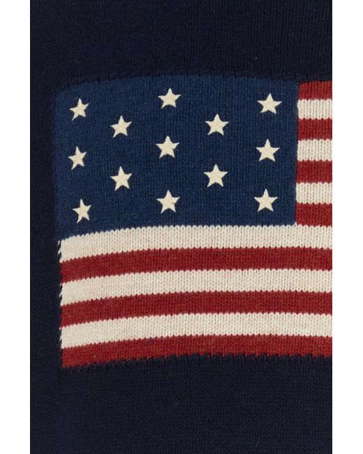 Polo Ralph Lauren Navy Blue Wool Blend Vest for men