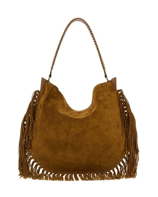 Isabel Marant Brown Biscuit Suede Oskan Shoulder Bag