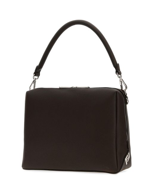 Borsa a spalla Lui Large in pelle testa di moro di Fendi in Black da Uomo