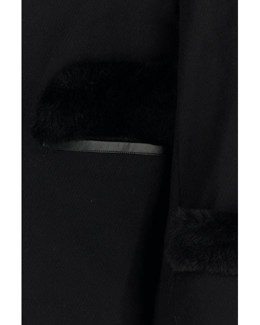 Random Identities Black Wool Blend Coat for men
