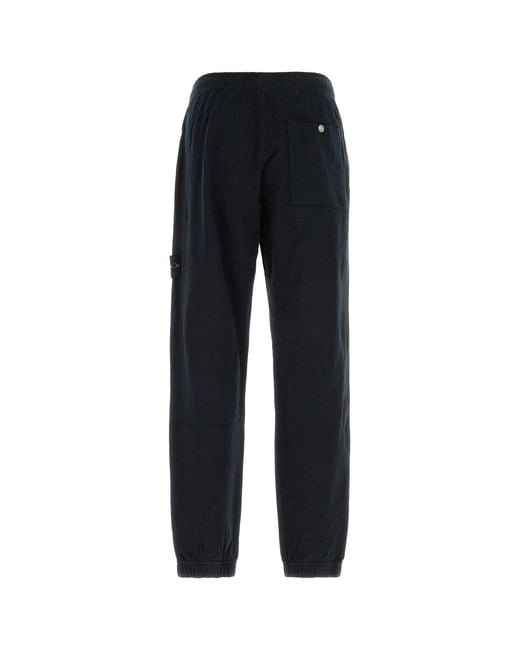 Stone Island Black Dark Regular Joggers for men