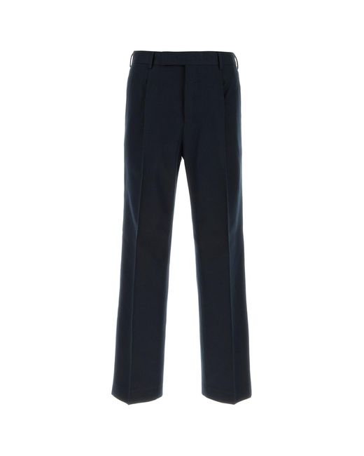 PT Torino Midnight Blue Cotton Blend Pant for men