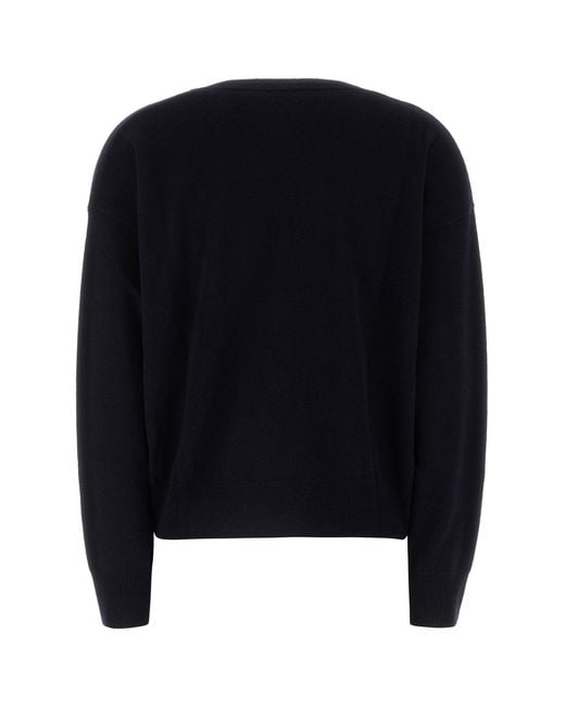 Versace Midnight Blue Stretch Wool Blend Sweater