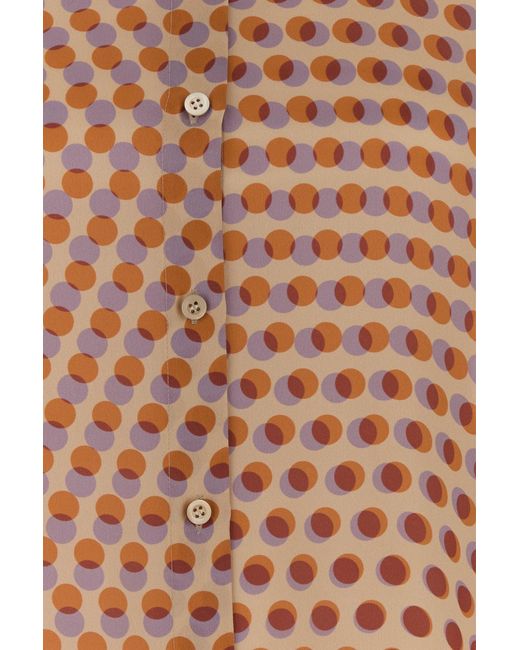 Dries Van Noten Multicolor Printed Satin Clea Shirt